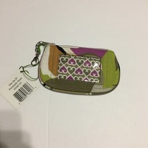 NWT Vera Bradley Clip Zip ID